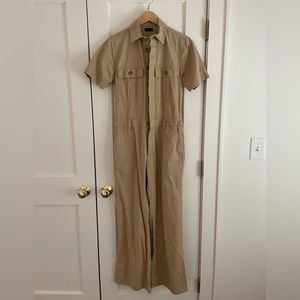 Haight khaki jumpsuit, size S